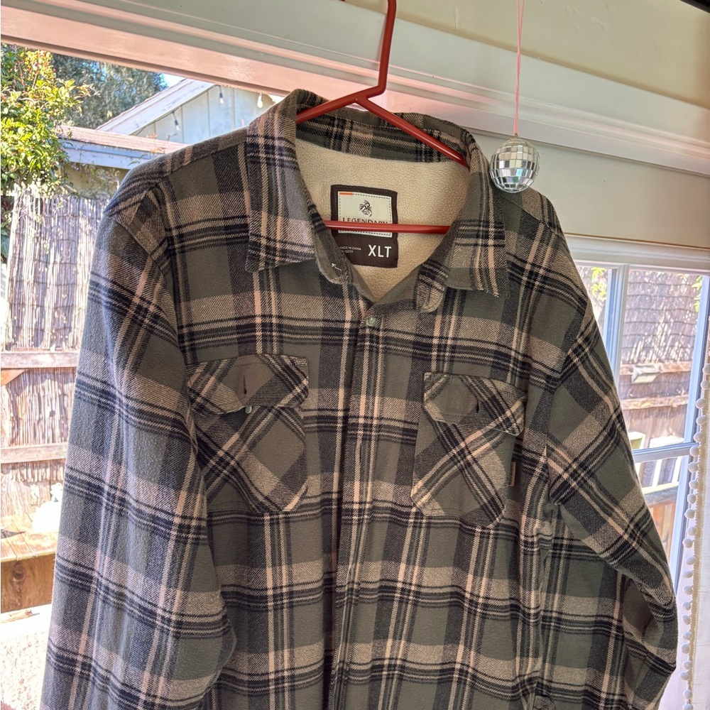 Legendary Whitetails Olive and Black Plaid Shirt